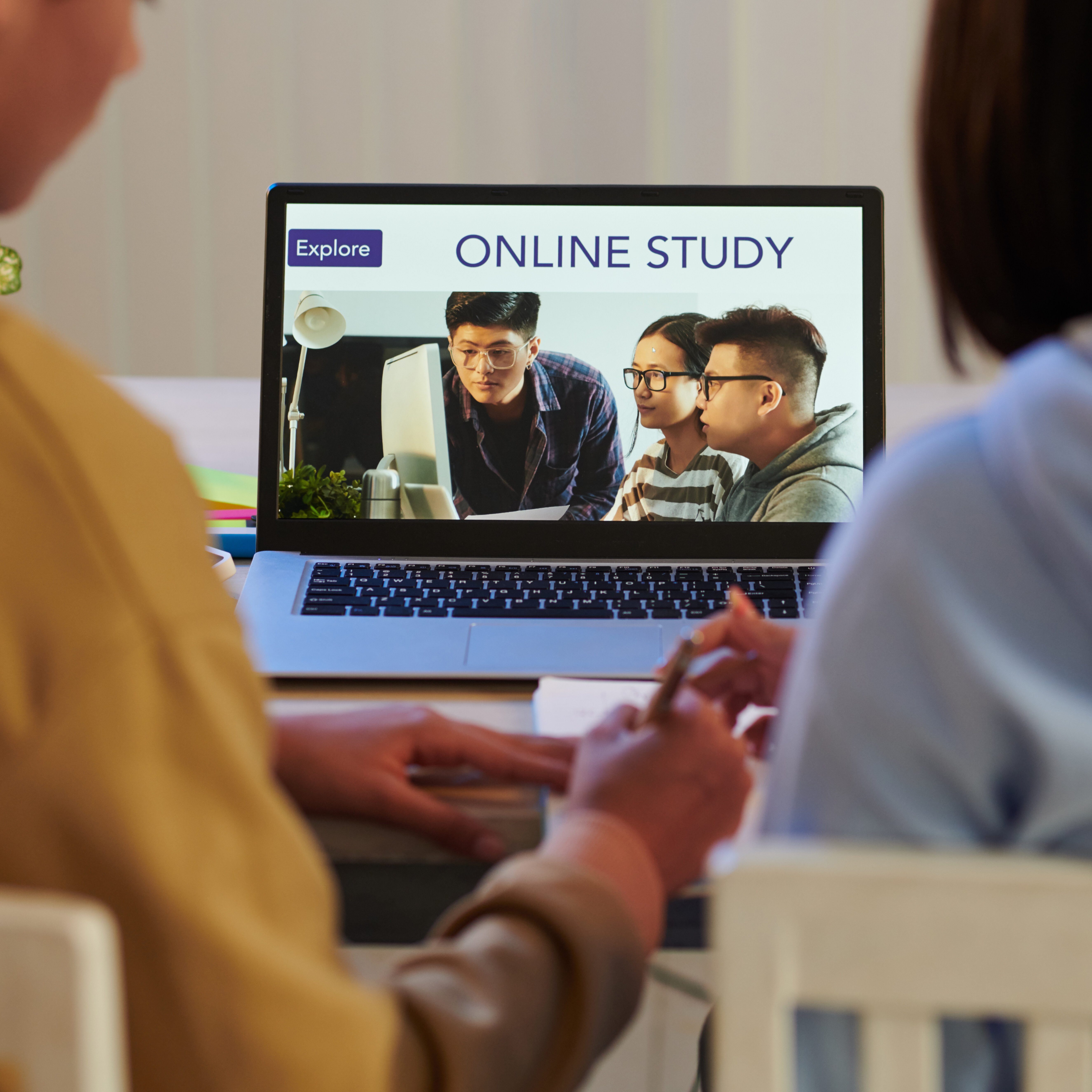 LRCE-Online-Class-Attending-Virtual-Program Women Attending Online Classes and attending online classes via education platform to get LRCE certificate